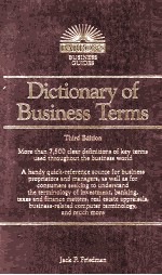 Dictionary <em>of</em> Business Terms THIRD <em>EDITION</em>