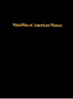 WHO'S WHO  <em>OF</em> AMERICAN WOMEN  15TH <em>EDITION</em>  1987-1988