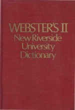 Webster's II new Riverside <em>university</em> dictionary