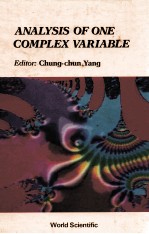 <em>ANALYSIS</em> <em>OF</em> ONE COMPLEX VARIABLE PROCEEDINGS <em>OF</em> THE AMERICAN MATHEMATICAL SOCIETY 821ST WYOMING MEET