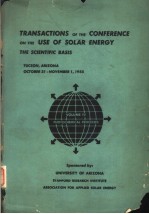 INTERN<em>A</em>TION<em>A</em>L CONFERENCE ON THE USE <em>OF</em> SOL<em>A</em>R ENERGY-THE SCIENTIFIC B<em>A</em>SIS VOLUME Ⅳ PHOTOCHEMIC<em>A</em>L PROC