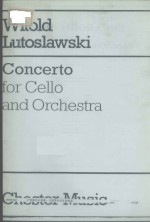 Concerto <em>for</em> Cello <em>and</em> Orchestra