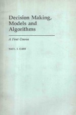 DECISION MAKING MODELS AND <em>ALGORITHMS</em>