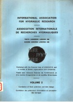 INTERNATIONAL ASSOCIATION FOR HYDRAULIC <em>RESEARCH</em> <em>VOLUME</em> 2  <em>1</em>963