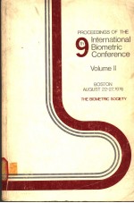 <em>PROCEEDINGS</em> <em>OF</em> THE 9TH <em>INTERNATI<em>ON</em>AL</em> BIOMETRIC <em>C<em>ON</em>FERENCE</em>  <em>VOLUME</em> 2