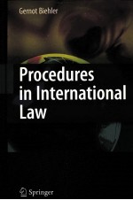 PROCEDURES <em>IN</em> <em>IN</em>TERN<em>A</em>TION<em>A</em>L <em>L<em>A</em>W</em>