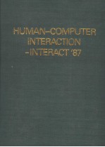 <em>H</em>UMAN <em>C</em>OMPUTER INTERA<em>C</em>TION INTERA<em>C</em>T 87