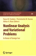 NONLINEAR <em>ANALYSIS</em> AND VARIATIONAL:IN HONOR <em>OF</em> GEORGE ISAC
