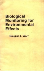 BIO<em>L</em>OGICA<em>L</em> MONITORING FOR ENVIRONMENTA<em>L</em> EFFECTS