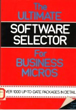 THE ULTIMATE <em>SOFTWARE</em> SELECTOR <em>FOR</em> BUSINESS MICROS