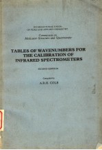 TABLES <em>OF</em> WAVENUMBERS FOR THE CALIBRATION <em>OF</em> INFRARED SPECTROMETERS  SECOND <em>EDITION</em>