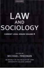 Law <em>and</em> Sociology Current Legal Issues 2005 <em>VOLUME</em> 8