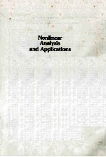 NONLINEAR ANALYSIS <em>AND</em> <em>APPLICATIONS</em>