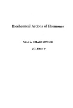 BIOCHEMICAL ACTIONS <em>OF</em> HORMONES  <em>VOLUME</em> 5