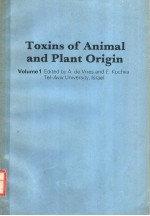 TOXINS OF ANIMAL AND PLANT ORIGIN  VOLUME 1