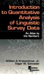 INTRODUCTION TO QUANTITATIVE ANALYSIS <em>OF</em> <em>LINGUISTIC</em> SURVEY DATA
