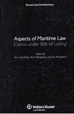 ASPECTS <em>OF</em> MARITIME LAW  CLAIMS UNDER BILLS <em>OF</em> LADING