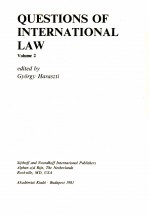 QUESTIONS <em>OF</em> <em>IN</em>TERNATIONAL LAW  <em>VOLUME</em> 2