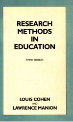 RESEARCH <em>ME</em>THODS IN EDUCATION