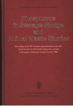 PHOSPHORUS IN SEWA<em>G</em>E SLUD<em>G</em>E AND ANIMAL WASTE SLURRIES