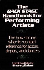 THE BACK STAGE HANDBOOK FOR <em>PERFORMING</em> ARTISTS