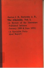 THE ALKALOIDS <em>VOLUME</em> <em>1</em>