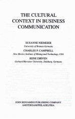 THE CULTURAL CONTEXT <em>IN</em> BUS<em>IN</em>ESS COMMUNICATION