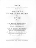 FISHES <em>OF</em> THE WESTERN NORTH ATLANTIC  PART <em>6</em>