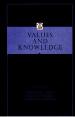 VALUES AND <em>KNOWLEDGE</em>