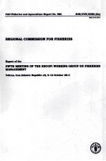 F<em>A</em>O FISHERIES <em>A</em>ND <em>A</em>QU<em>A</em>CULTURE REPORT NO.986 REPORT OF THE FIFTH MEETING OF THE RECOFI WORKING GROUP 