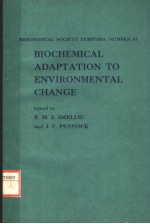 BIOC<em>H</em>EMICAL ADAPTATION TO ENVI<em>R</em>ONMENTAL C<em>H</em>AN<em>G</em>E