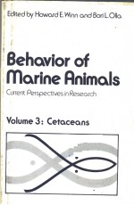 BEHAVIOR OF MARINE ANIMALS  VOLUME 3:CETACEANS