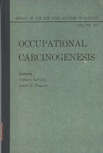 ANNALS OF THE NEW YORK ACADEMY OF SCIENCES  VOLUME 271 OCCUPATIONAL CARCINOGENESIS