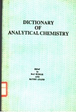 DICTION<em>A</em>RY <em>OF</em> <em>A</em>N<em>A</em>LYTIC<em>A</em>L CHEMISTRY