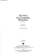 THE NEW ENCYCLOPAEDIA BRITANNICA  15TH <em>EDITION</em>  VOLUME 18  KNOWLEDGE IN DEPTH
