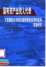 国有资产出资人代表  大型集团公司成为国家授权投资的机构实施研究