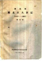 <em><em>唐山</em>市</em>路北区大事记  1919-1983  修改稿