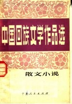 中国回族文学<em>作品</em>选  散文小说