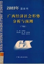 <em>2003</em>年蓝皮书  广西经济社会形势<em>分析</em><em>与</em>预测  下