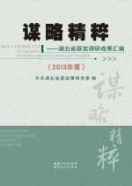 谋略精粹  湖北省获奖调研成果汇<em>编</em>  2013年度