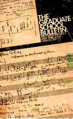 <em>THE</em> GRADUATE <em>S</em>CHOOL BULIETIN