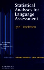 <em>STATISTICAL</em> ANALYSES <em>FOR</em> LANGUAGE ASSESSMENT