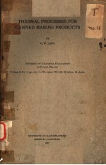 <em>THERMAL</em> PROCESSES FOR CANNED MARINE PRODUCTS