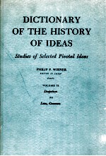 DICTIONARY <em>OF</em> THE HISTORY <em>OF</em> IDEAS VOLUME 2