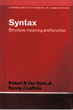 SYNTAX <em>STRUCTURE</em> MEANING AND FUNCTION