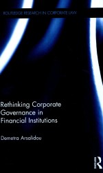 RETH<em>IN</em>K<em>IN</em>G CORPORATE GOVERNANCE <em>IN</em> F<em>IN</em>ANCIAL <em>IN</em>STITUTIONS