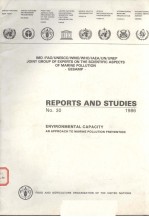 REPORTS AND STUDIES NO.30  ENVIRONMENTAL <em>CAPACITY</em> AN APPROACH TO MARINE POLLUTION PREVENTION