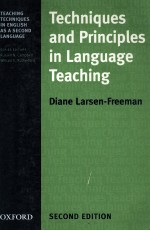 <em>TECHNIQUES</em> <em>AND</em> PR<em>IN</em>CIPLES <em>IN</em> LANGUAGE TEACH<em>IN</em>G
