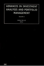 ADVANCES IN INVEESTMENT ANALYSIS AND PORTFOLIO <em>MANAGEMENT</em> VOLUME 8