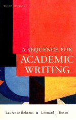 A SEQUENCE FO<em>R </em>ACA<em>DE</em>MIC W<em>RI</em>TING